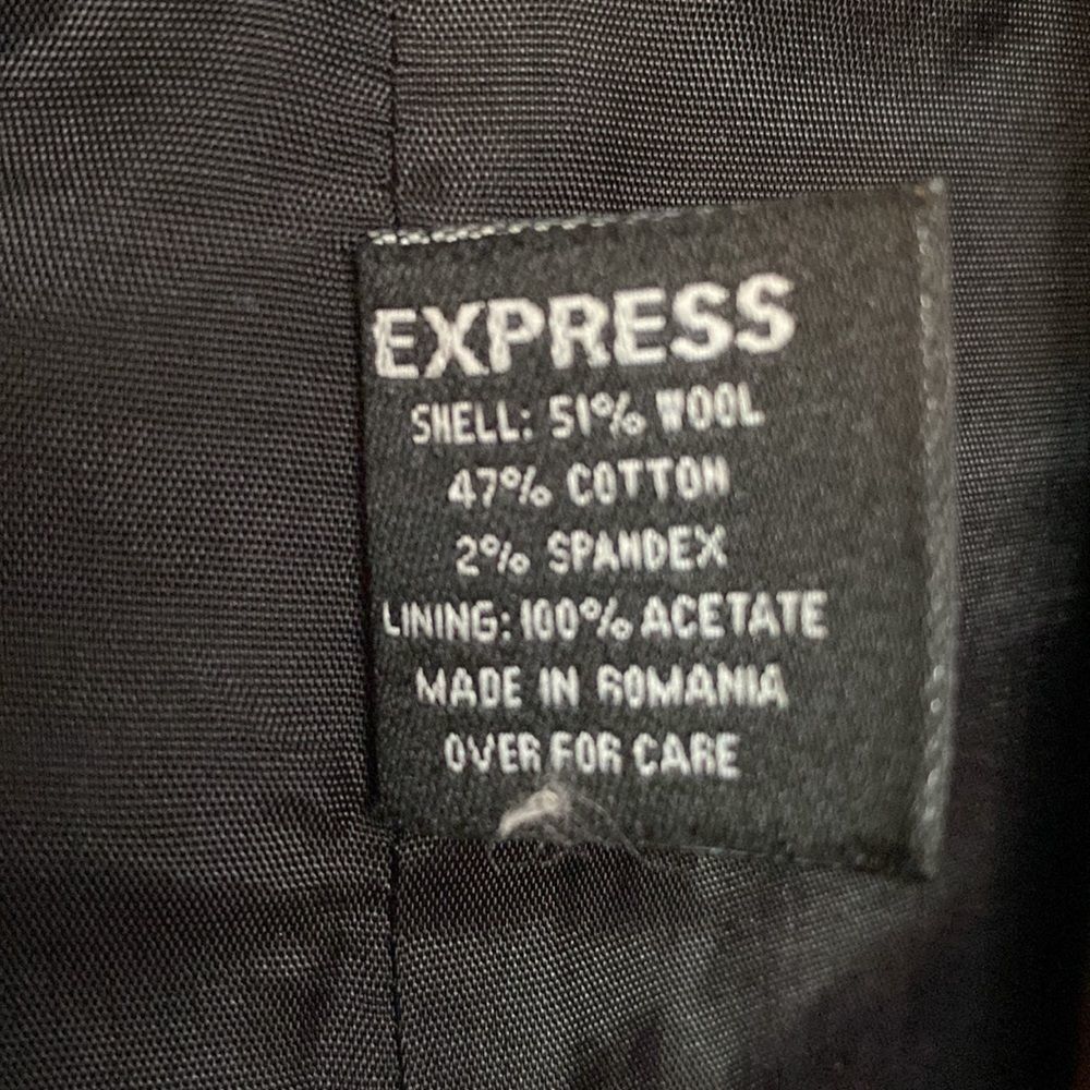 Express Three Button Grey Stretch Blazer Jacket. … - image 3